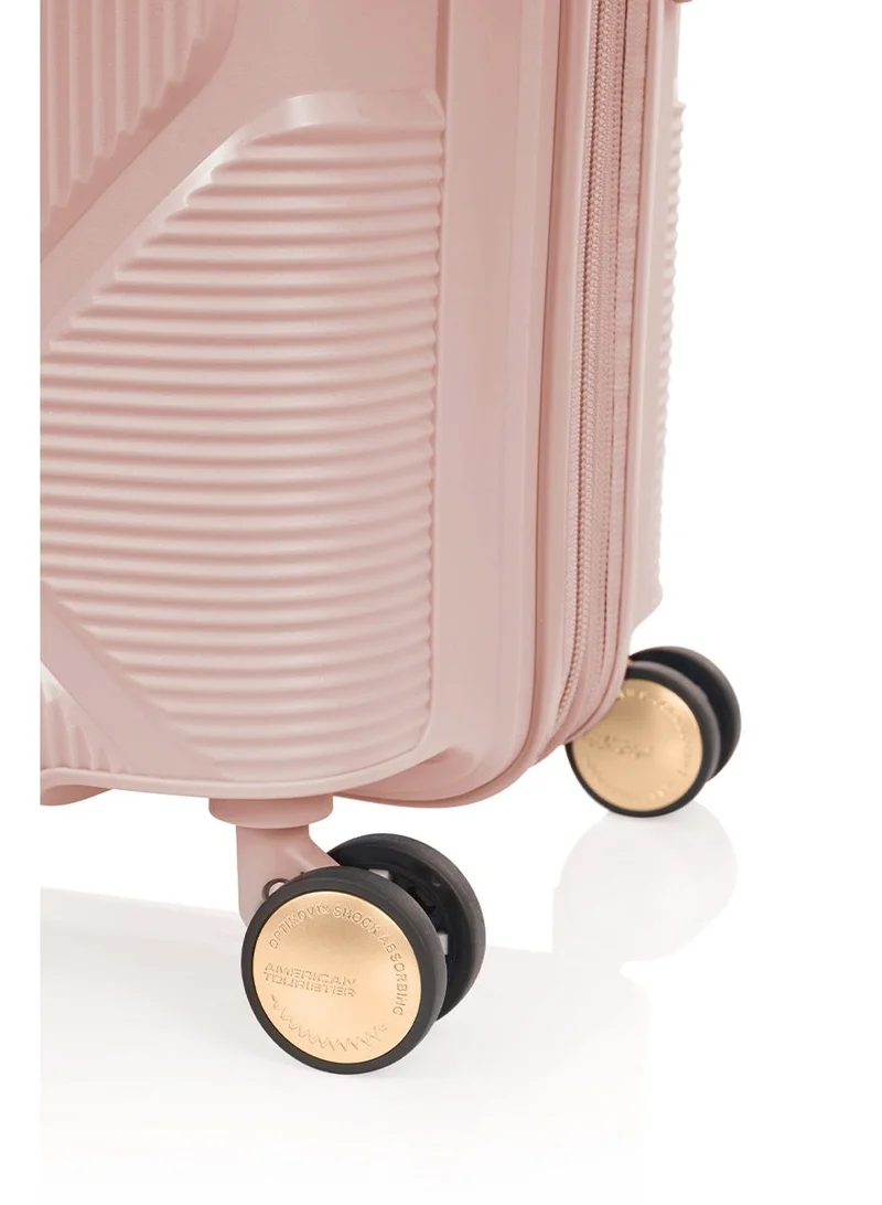 American Tourister 81 cm / 30 inch Instagon Suitcase, Check-In Size 81 cm / 30 inch, 4 Double Wheels, Hard Top, Polypropylene, Peach Blossom|DuoSaf™ Security Zipper|TSA 008 Lock|Optimov™ Shock Absorbing Wheels|Expandable - 3 Years International Warranty  | Best Price UAE